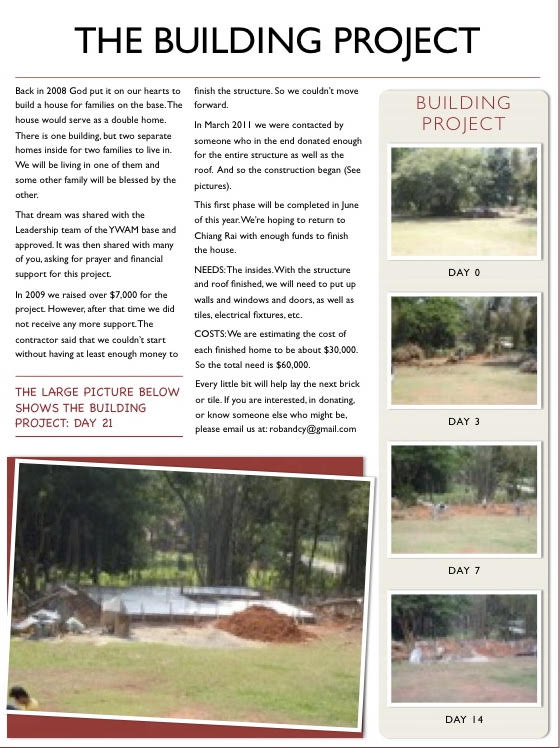 Building project progress photos