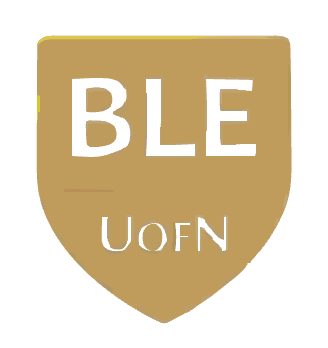 College of Bible Engagement shield — BLE, UofN